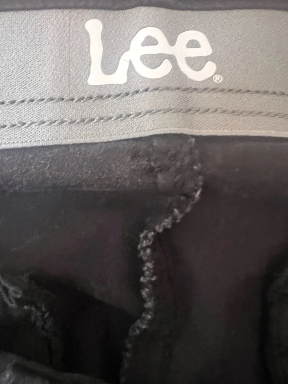 Lee Slim Fit Mens Black Twill Pants Chino's 32x32 Stretch Waist Soft Casual